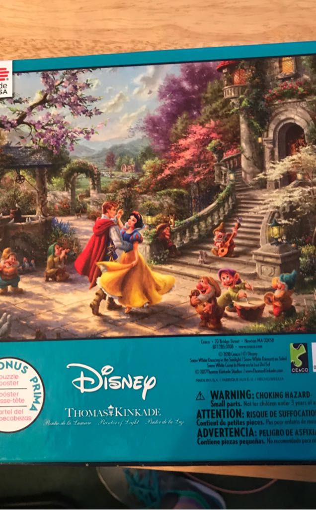 Disney Thomas Kinkade Snow White - Ceaco puzzle collectible - Main Image 2