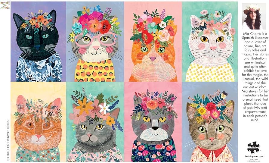 Colorful Cat Crowns - Buffalo puzzle collectible [Barcode 079346338054] - Main Image 2