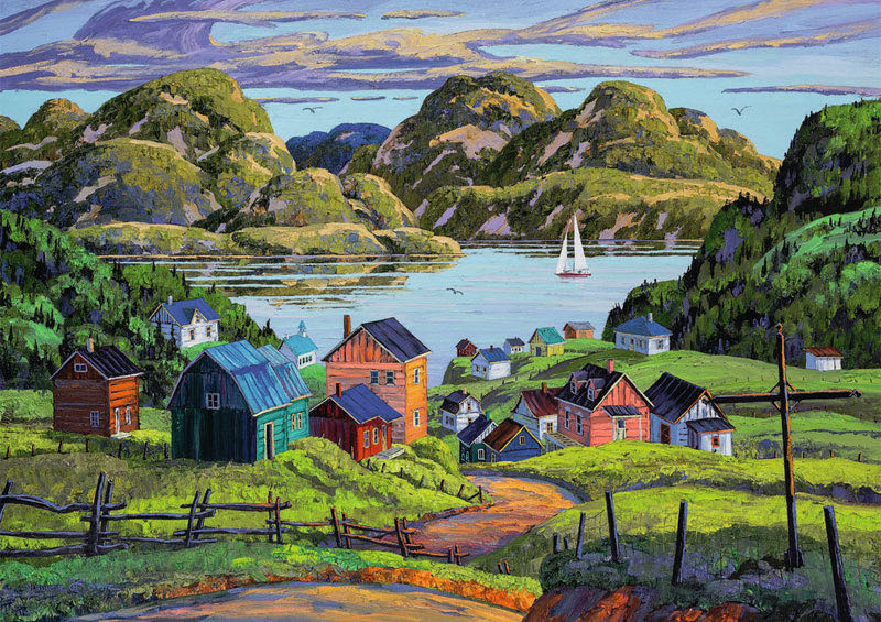 A Lake In Charlevoix - Ravensburger puzzle collectible [Barcode 4005556195411] - Main Image 2