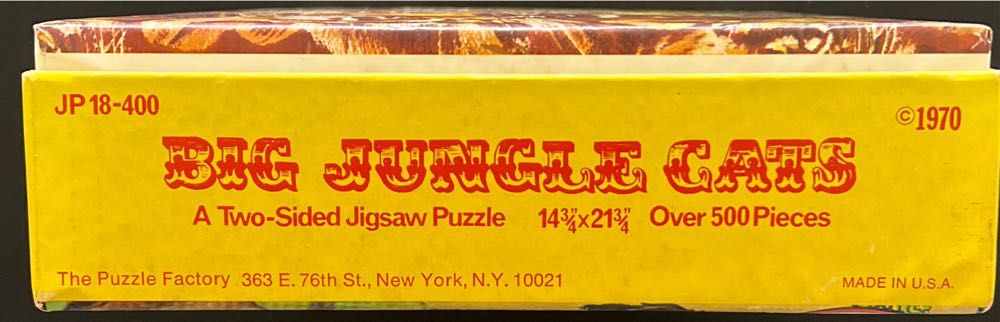 Big Jungle Cats - 436, 7/27/23-SOLD - The Puzzle Factory puzzle collectible - Main Image 3