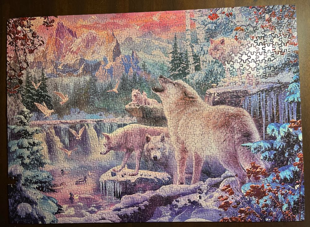 Ceaco Wolves White Wolves Piece Jigsaw Puzzle - Ceaco puzzle collectible [Barcode 021081332972] - Main Image 3