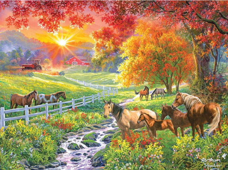 September Pasture - Rose Art puzzle collectible [Barcode 4895145435901] - Main Image 2