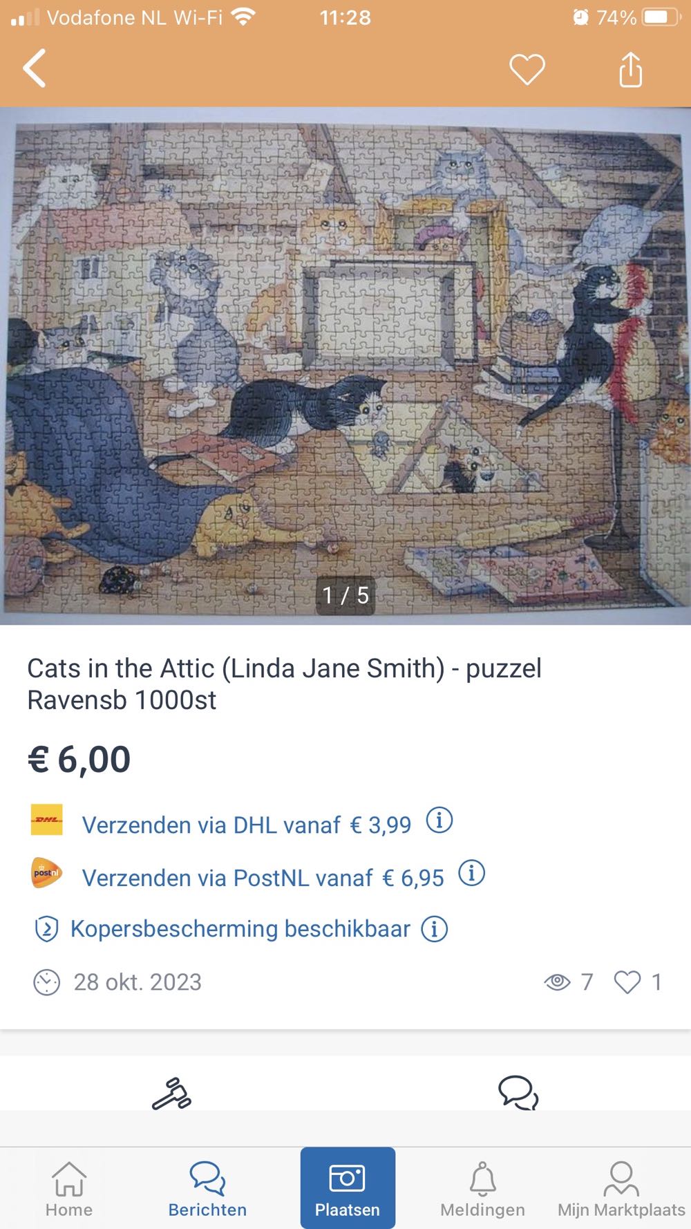 Crazy Cats - Cats In The Attic - Ravensburger puzzle collectible [Barcode 4005556155033] - Main Image 4