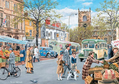Market Day Skipton 🟦 - Corner Piece puzzle collectible [Barcode 5052089310230] - Main Image 2