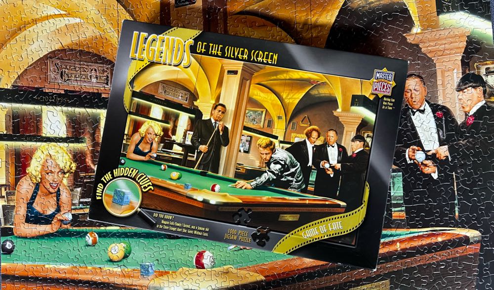 Legends Of The Silver Screen - Game Of Fate - Master Pieces puzzle collectible [Barcode 705988702051] - Main Image 2