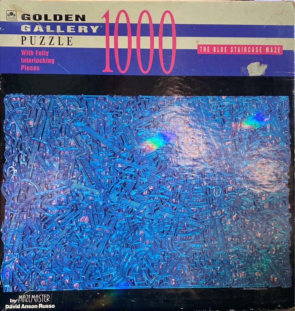 The Blue Staircase Maze - Western Publishing Company puzzle collectible [Barcode 033500056505] - Main Image 1