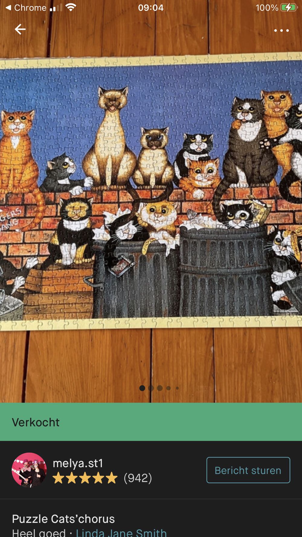 Cats Chorus - MGL Licensing puzzle collectible [Barcode 010563009341] - Main Image 4