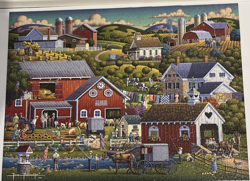 Amish Country - Buffalo puzzle collectible [Barcode 079346128075] - Main Image 3