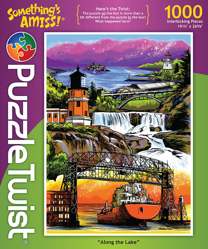 Something’s Amiss : Along the Lake - PuzzleTwist puzzle collectible [Barcode 614399101899] - Main Image 2