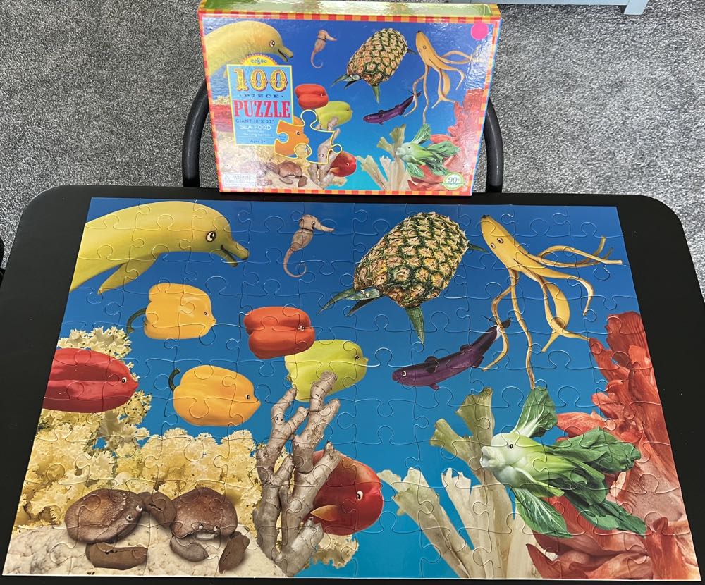 Sea Food - Eeboo puzzle collectible [Barcode 689196087615] - Main Image 3