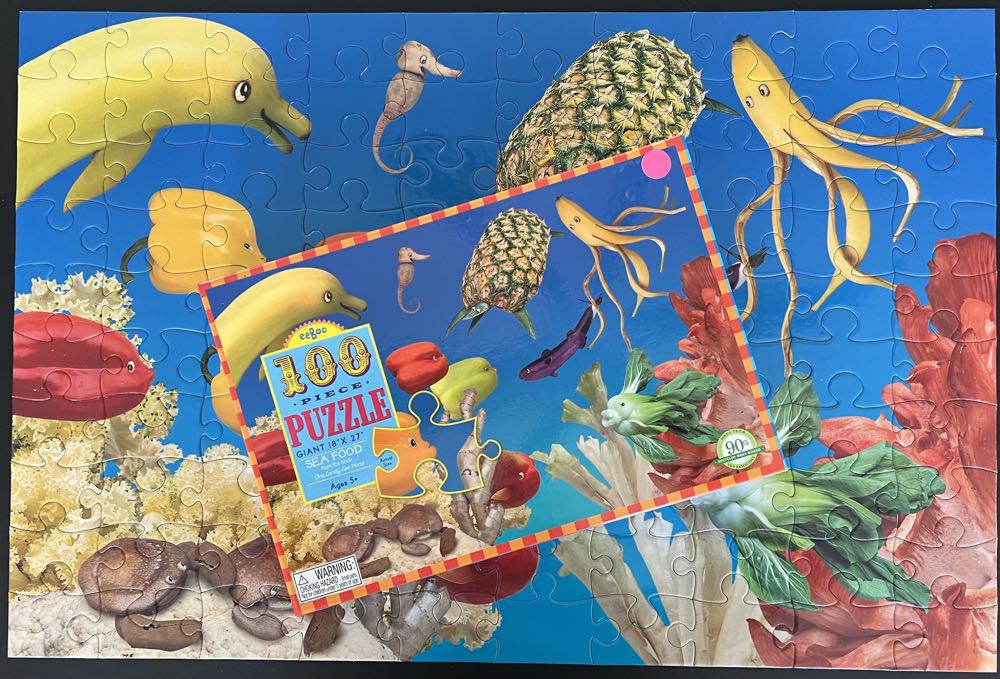 Sea Food - Eeboo puzzle collectible [Barcode 689196087615] - Main Image 4