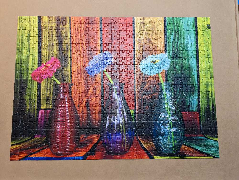 Flowered And Colorful Vases - Grafika puzzle collectible [Barcode 022480000073] - Main Image 2