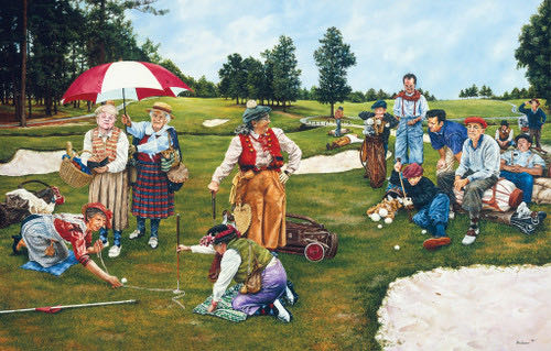 Measuring The Distance - SunsOut puzzle collectible [Barcode 796780443860] - Main Image 2