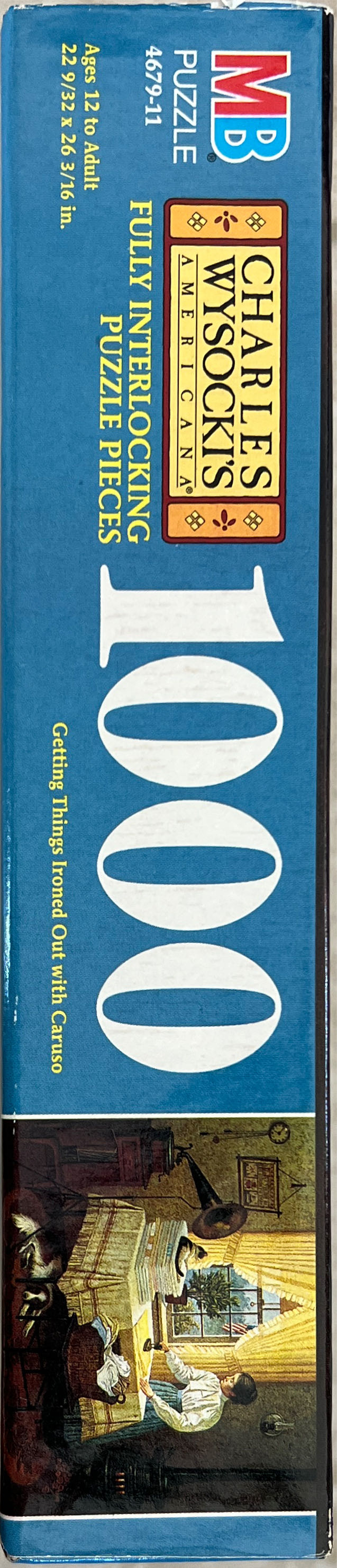 Getting Things Ironed Out With Caruso - Milton Bradley puzzle collectible [Barcode 032244046797] - Main Image 4