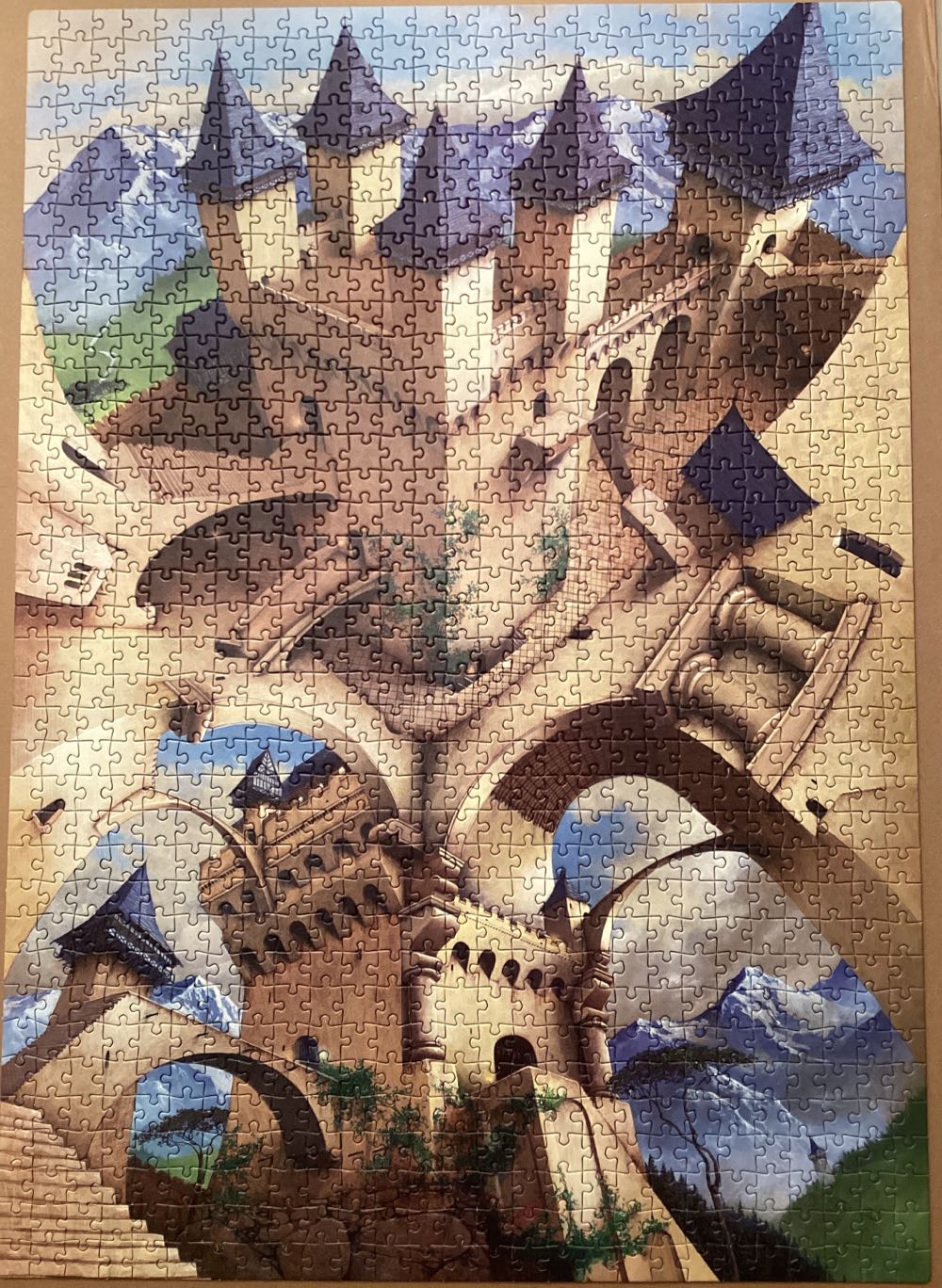 Schloß der Illusion 1000 /Reinassence Sun 500 2 er Puzzle - Clementoni puzzle collectible [Barcode 8005125900206] - Main Image 2