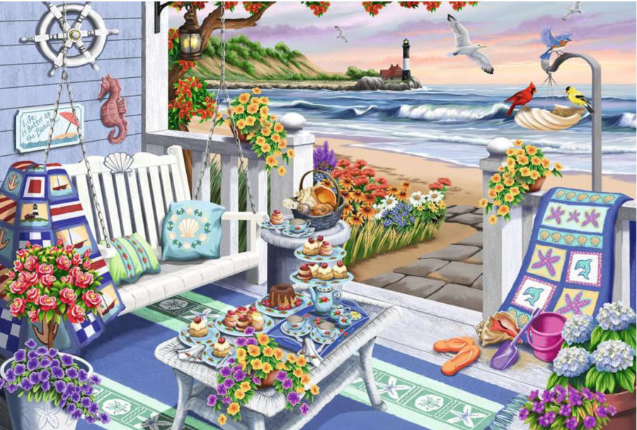 My Cozy Place - Seaside Sunshine NEW Keep - Ravensburger puzzle collectible [Barcode 4005556804665] - Main Image 2
