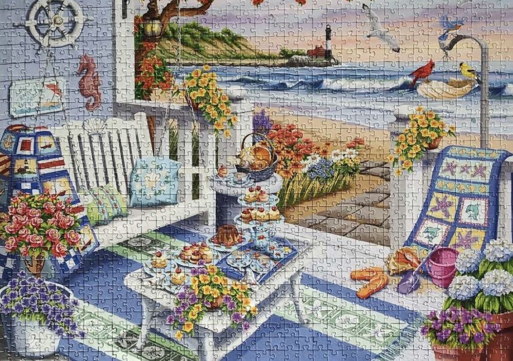 My Cozy Place - Seaside Sunshine NEW Keep - Ravensburger puzzle collectible [Barcode 4005556804665] - Main Image 3