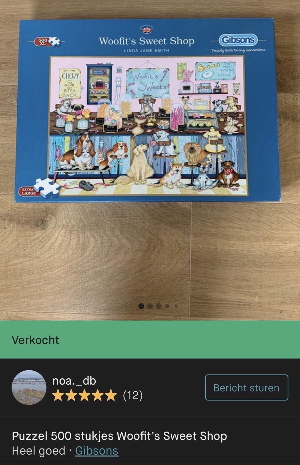 Woofits Sweet Shop - Gibsons puzzle collectible [Barcode 5012269035308] - Main Image 4