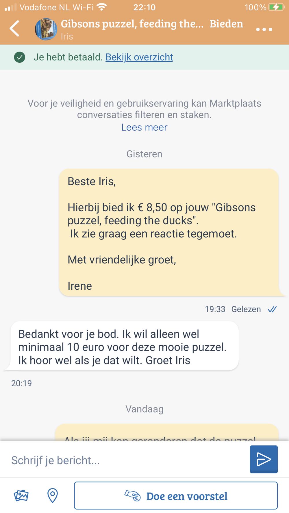 Feeding The Ducks NMOL NNK??? - Gibsons puzzle collectible - Main Image 3