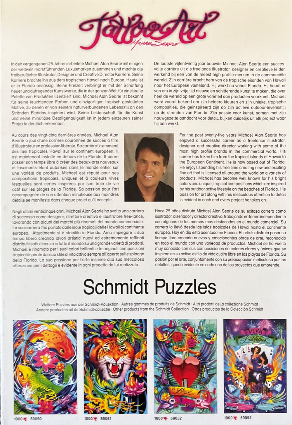 Tattoo Art - Viva Las Vegas - Schmidt puzzle collectible [Barcode 4001504590536] - Main Image 2