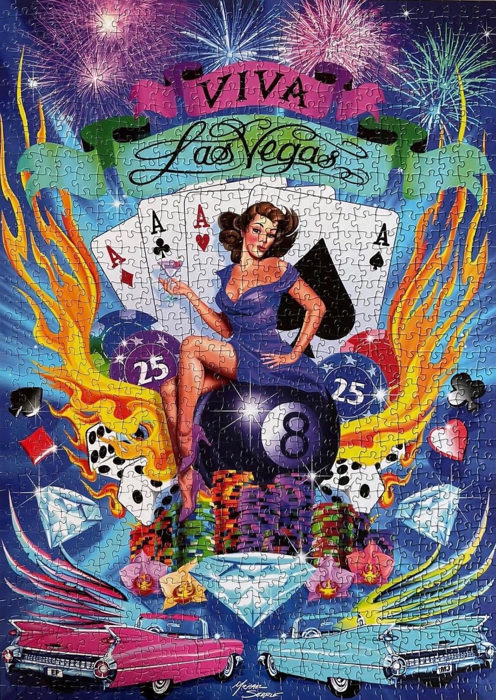 Tattoo Art - Viva Las Vegas - Schmidt puzzle collectible [Barcode 4001504590536] - Main Image 3