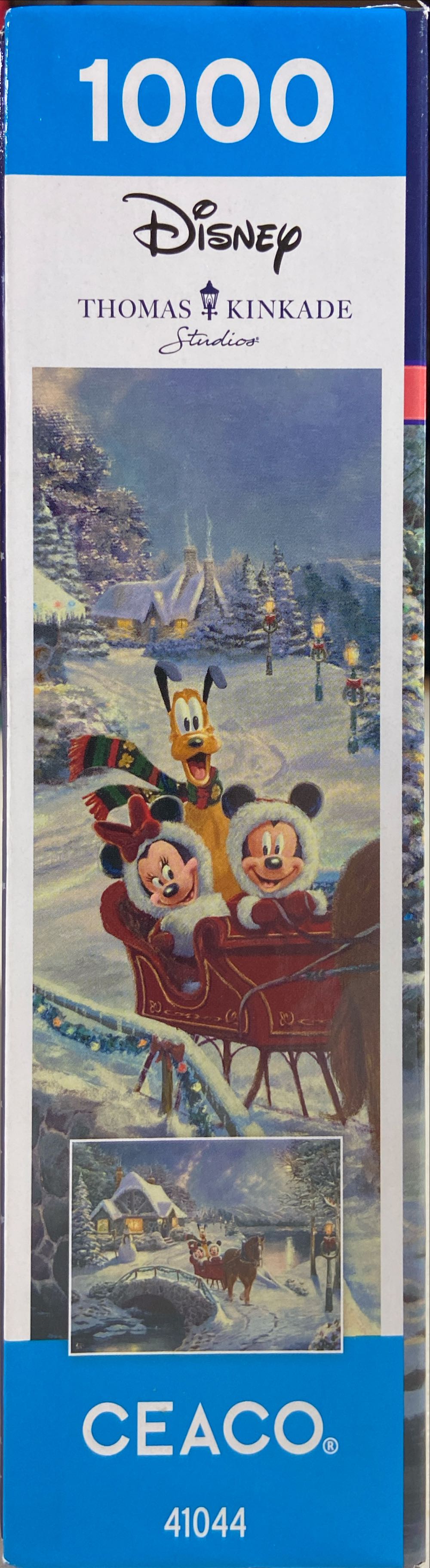 Mickey & Minnie Evening Sleigh Ride - Ceaco puzzle collectible - Main Image 4