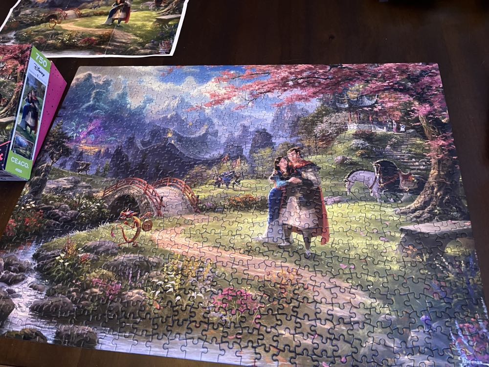 Thomas Kinkade: Mulan - Ceaco Disney puzzle collectible - Main Image 2