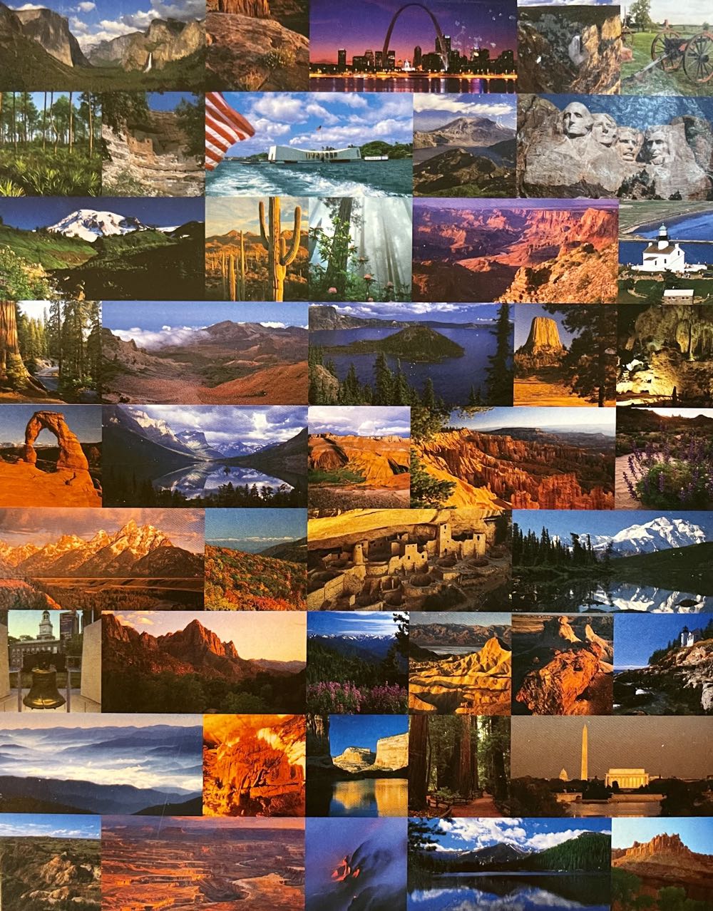 America’s National Parks, Monuments & Memorials - Glued - Impact Photographics puzzle collectible [Barcode 802285132038] - Main Image 2