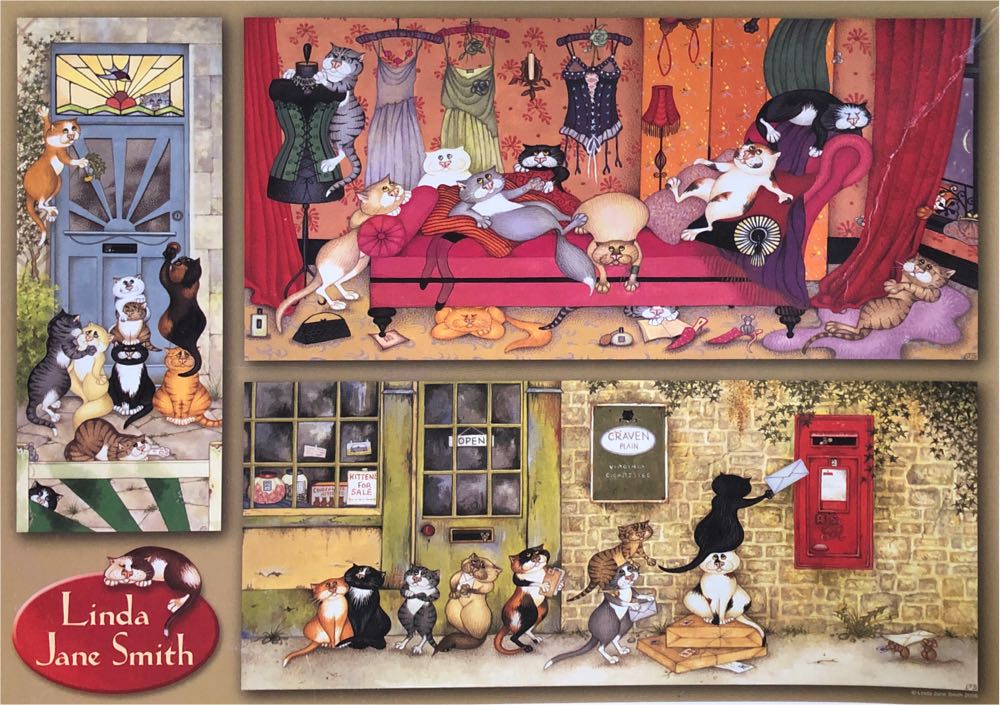 Crazy Cats - Merlin Rouge, Last Post & Cat Call - Ravensburger puzzle collectible [Barcode 4005556153039] - Main Image 2