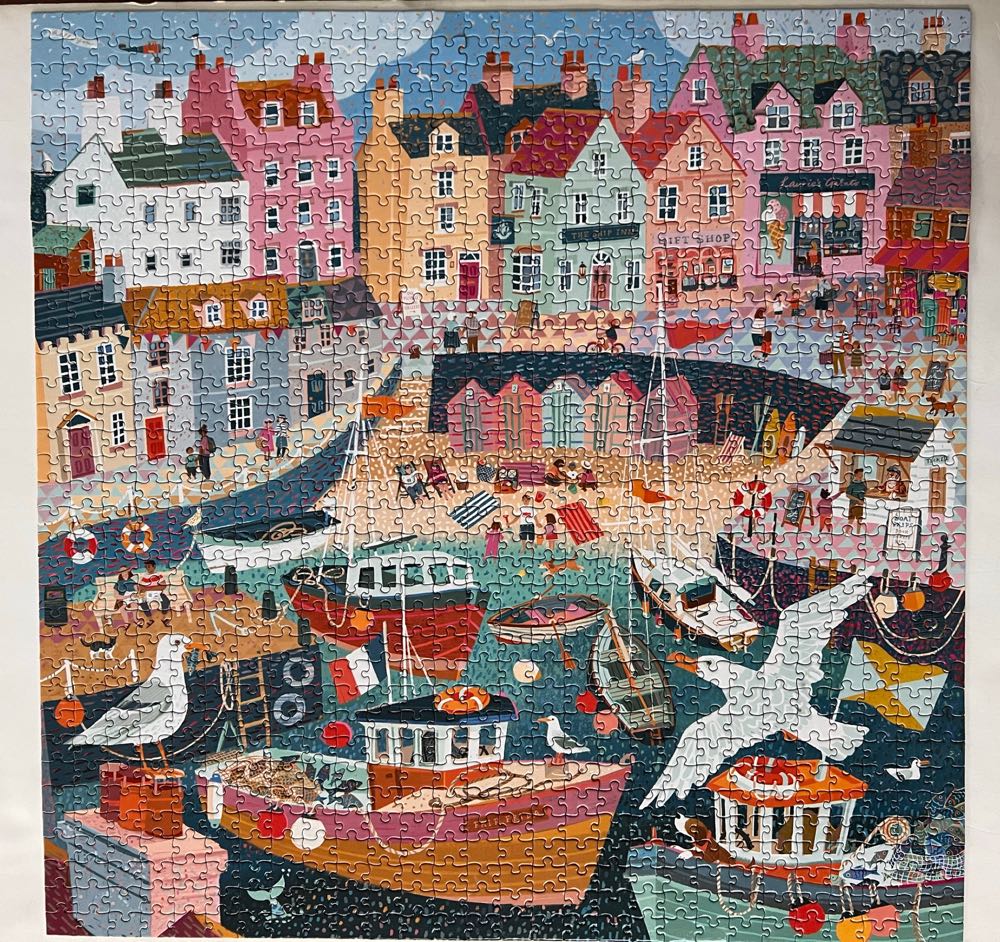 Seaside Harbor - eeBoo Puzzles puzzle collectible - Main Image 2