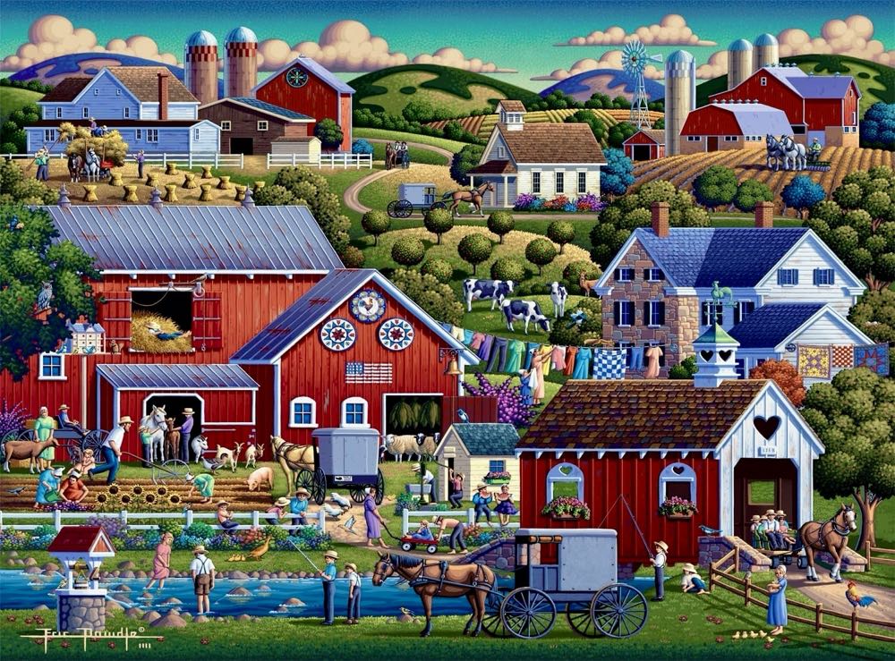 Amish Country (PC) 💎 - Dowdle puzzle collectible [Barcode 671095205153] - Main Image 2