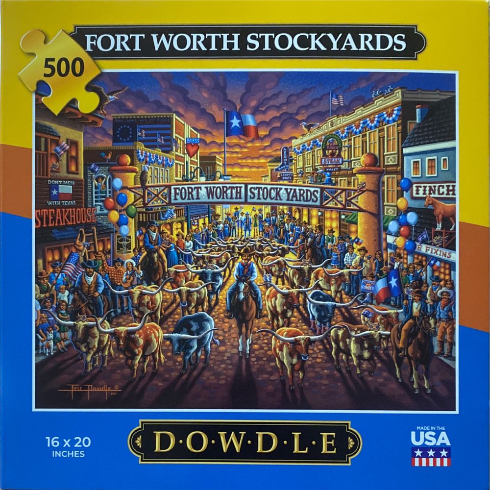Fort Worth Stockyards - Dowdle puzzle collectible [Barcode 671095205412] - Main Image 1