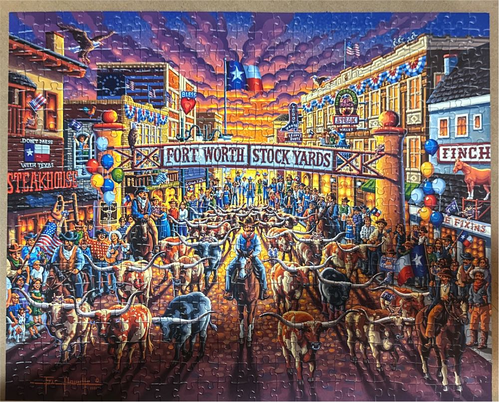Fort Worth Stockyards - Dowdle puzzle collectible [Barcode 671095205412] - Main Image 4