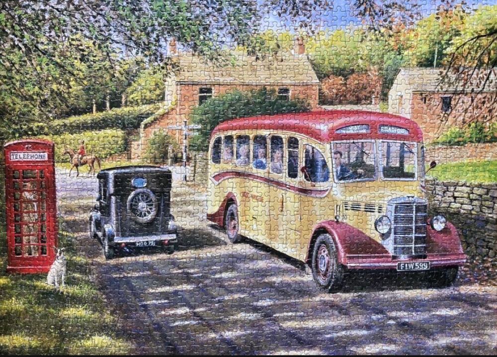 Bedford OB Bus (Saskia Lenen) - Falcon de luxe puzzle collectible [Barcode 8710126156056] - Main Image 3