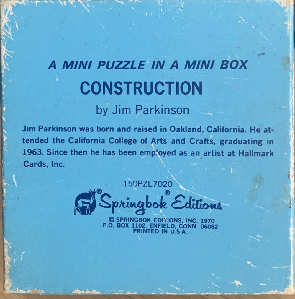 Construction - Mini - Springbok 🇺🇸 puzzle collectible - Main Image 2