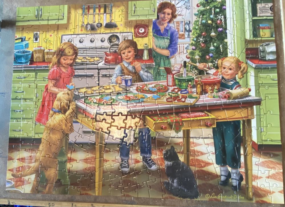 Sneaking Cookies - Bits & Pieces puzzle collectible [Barcode 192949076489] - Main Image 2