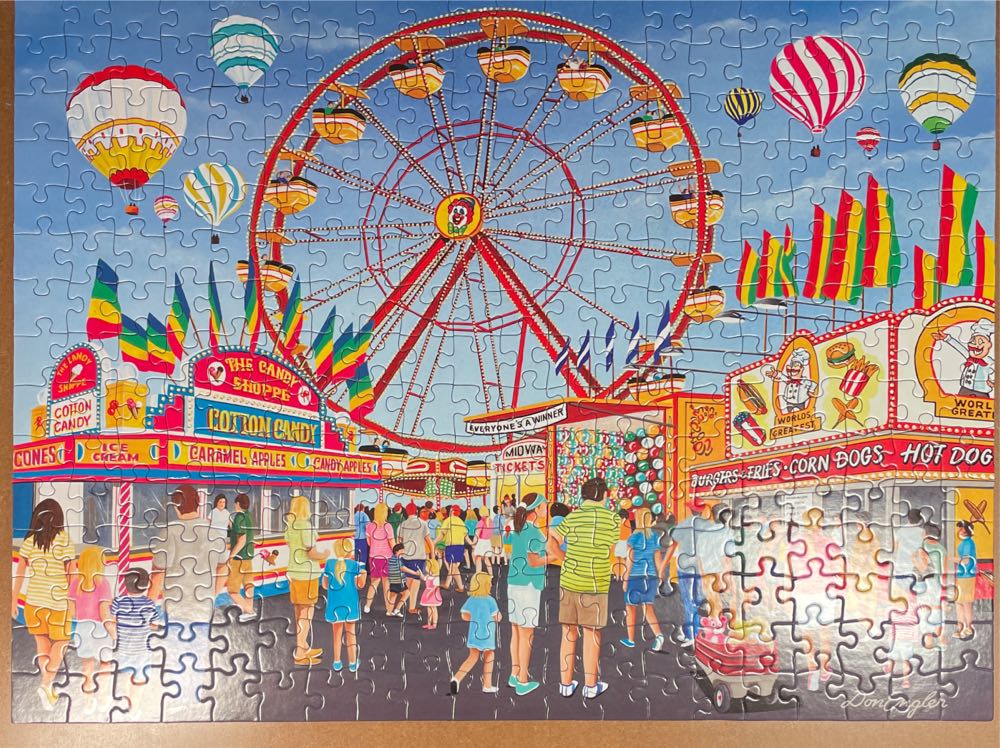 On The Midway - SunsOut puzzle collectible [Barcode 796780603462] - Main Image 2