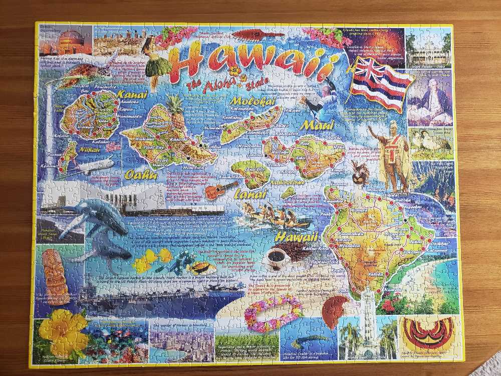 Hawaii - White Mountain puzzle collectible - Main Image 2