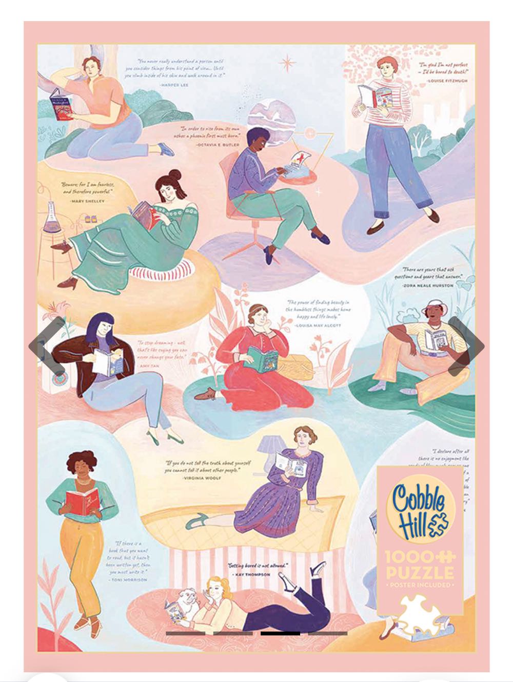 Literary Women - Cobble Hill puzzle collectible [Barcode 625012401067] - Main Image 3