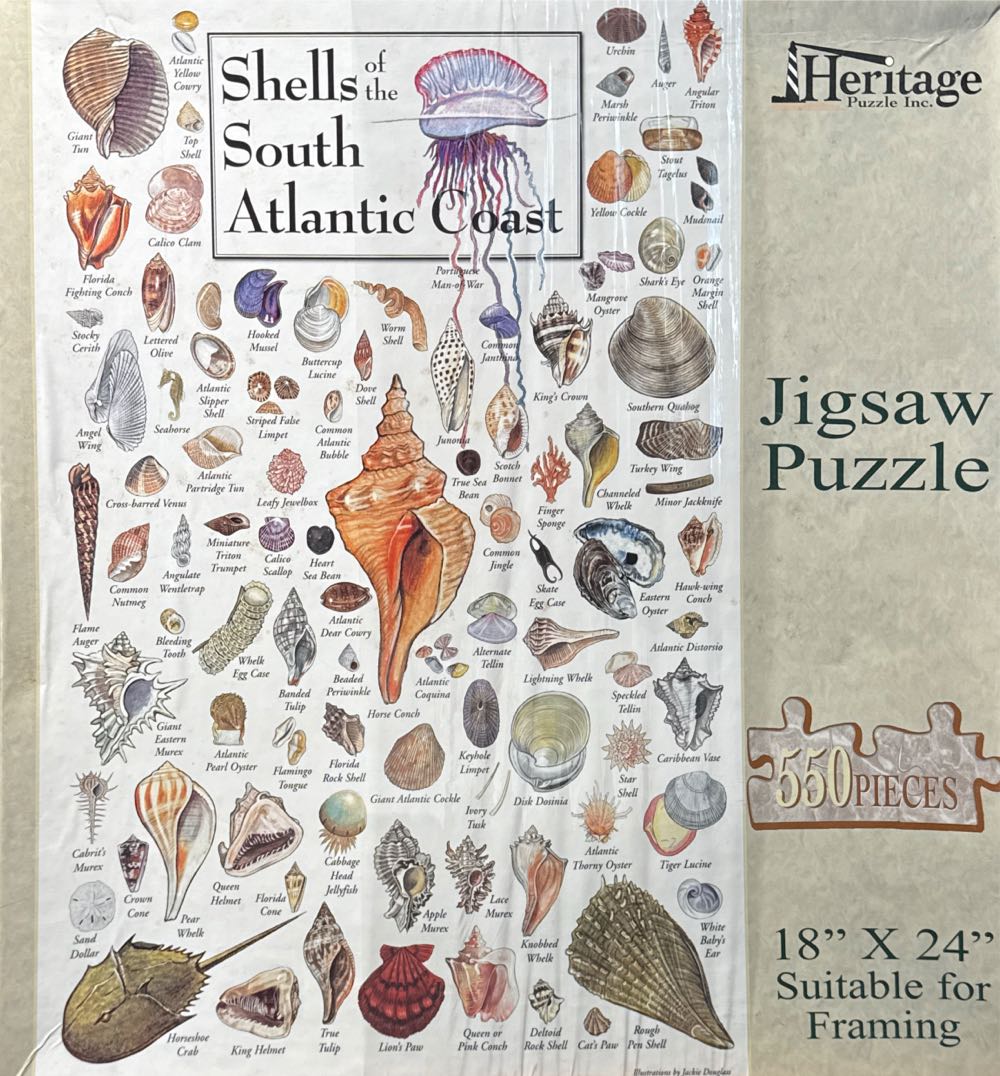 Z - Shells Of The South Atlantic Coast (Donated To LPL) - Heritage Puzzle Inc puzzle collectible [Barcode 654497305041] - Main Image 2