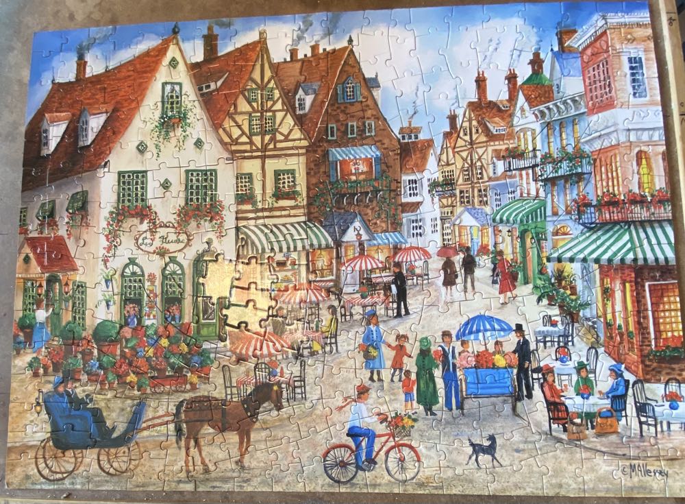 Flower Vendor - Bits And Pieces puzzle collectible [Barcode 192949073334] - Main Image 3