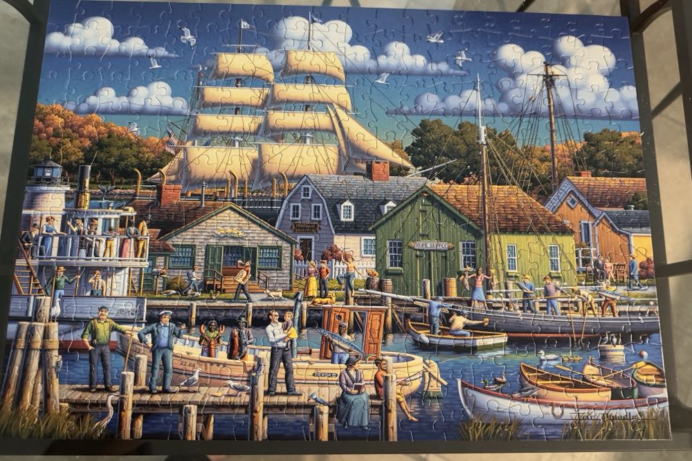 Mystic Seaport - Dowdle puzzle collectible [Barcode 079346228010] - Main Image 2