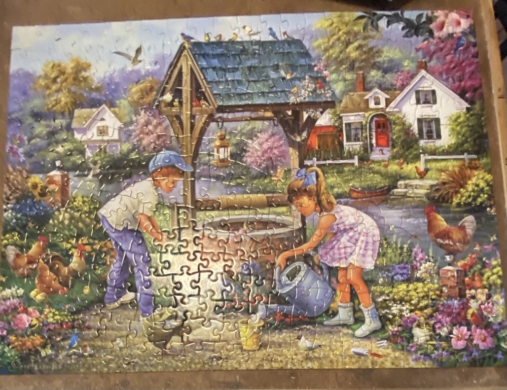 Summer In The Village - Bits & Pieces puzzle collectible [Barcode 192949071583] - Main Image 2