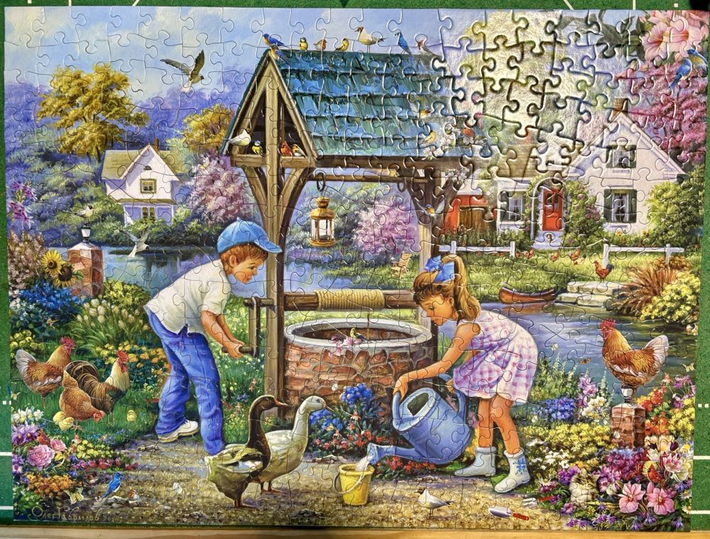 Summer In The Village - Bits & Pieces puzzle collectible [Barcode 192949071583] - Main Image 3