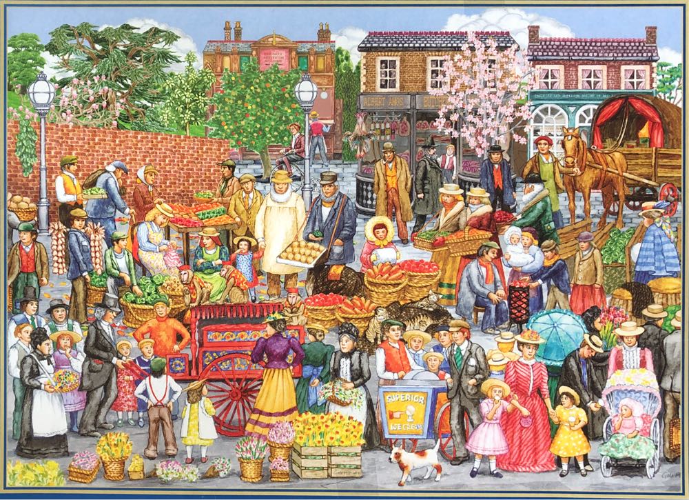 Springtime Market - Gibsons puzzle collectible [Barcode 5012269030235] - Main Image 2