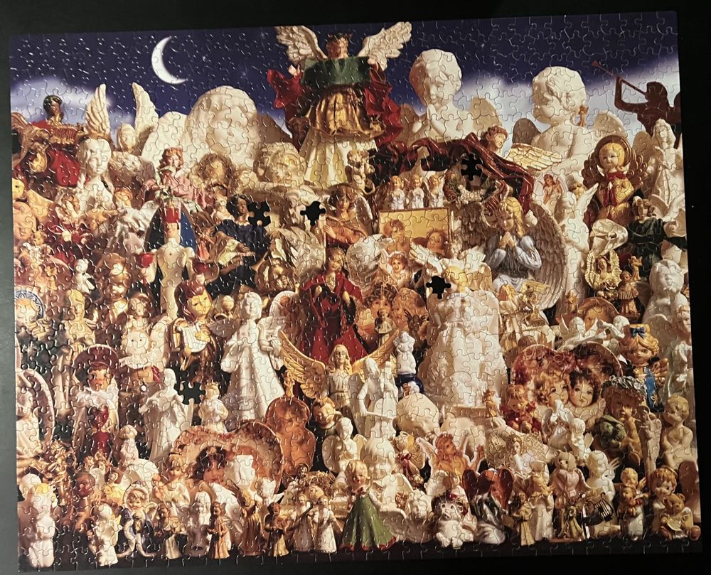 Heavenly Angels  - White Mountain puzzle collectible [Barcode 724819252084] - Main Image 2