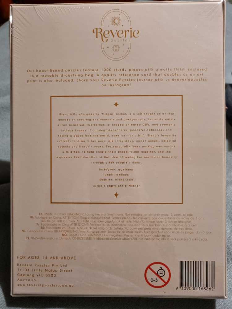 Cabin Reading Nook - Reverie puzzle collectible [Barcode 9309000168262] - Main Image 2