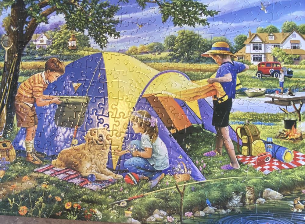 Camping Close To Home - Bits And Pieces puzzle collectible [Barcode 192949071637] - Main Image 2