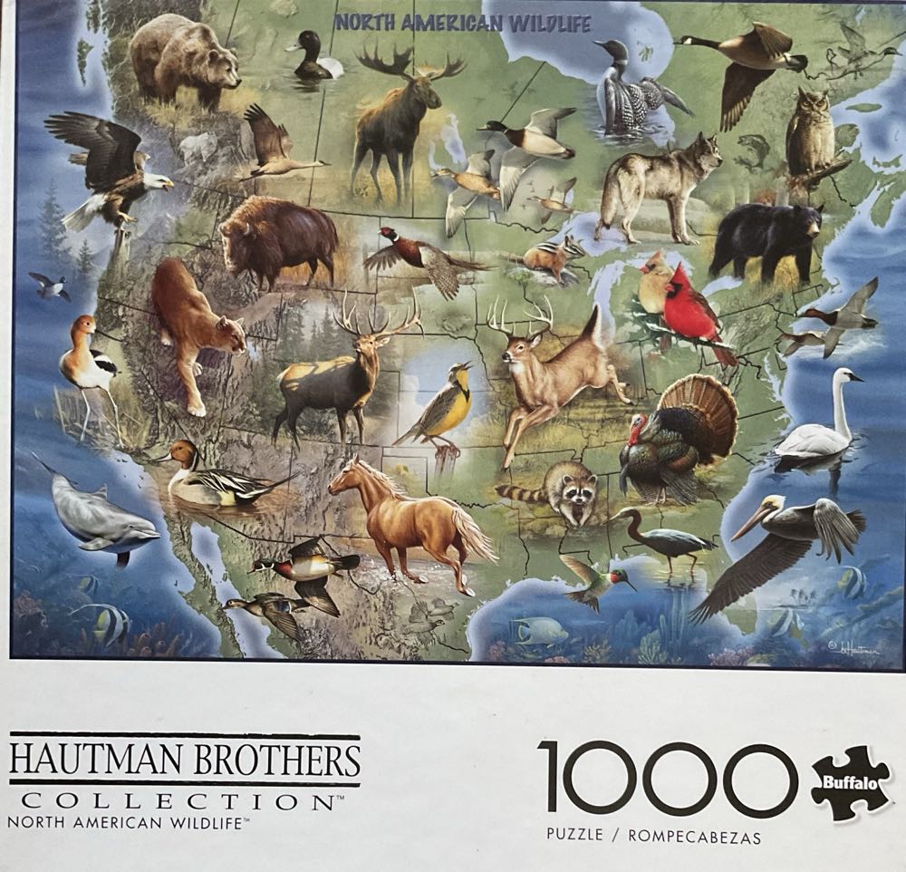 North American Wildlife (UV) From Nannie - Buffalo puzzle collectible [Barcode 079346131082] - Main Image 2