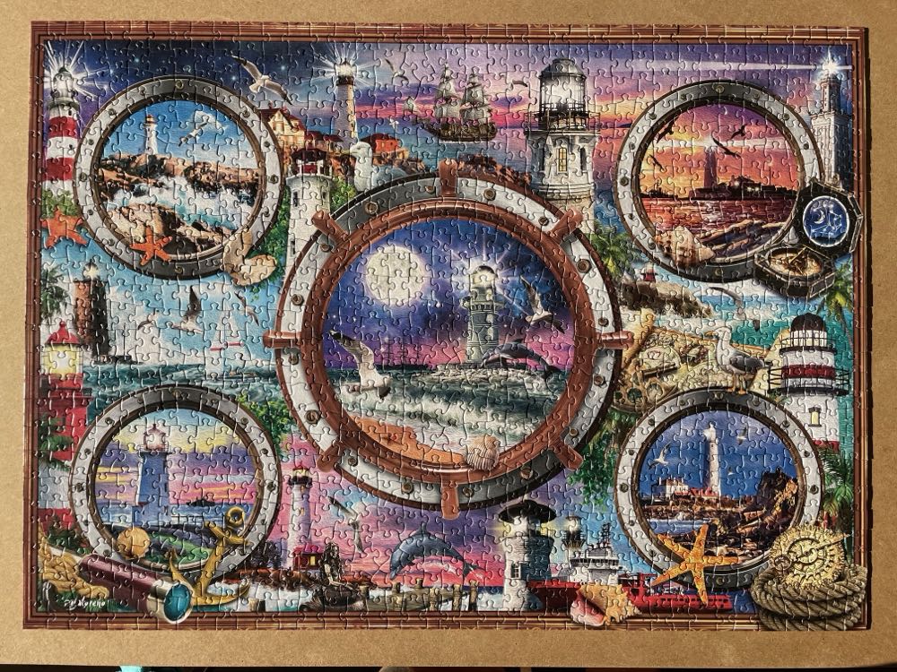 Cobble Hill Lighthouses - Cobble Hill puzzle collectible [Barcode 625012400350] - Main Image 2